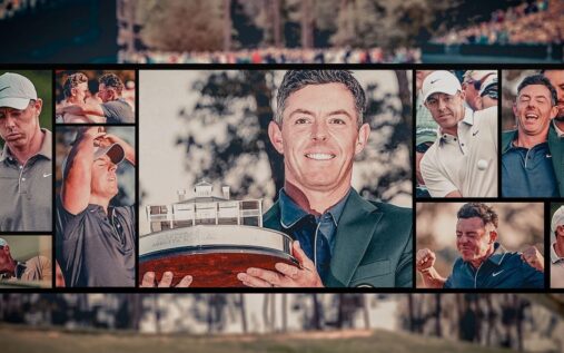 Rory McIlroy wearing the Green Jacket at Augusta National