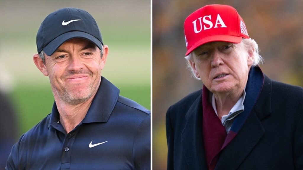 Rory McIlroy swinging a golf club during his recent Masters victory at Augusta National