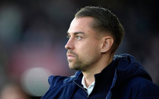 Southampton manager Tonda Eckert and Manchester City boss Pep Guardiola