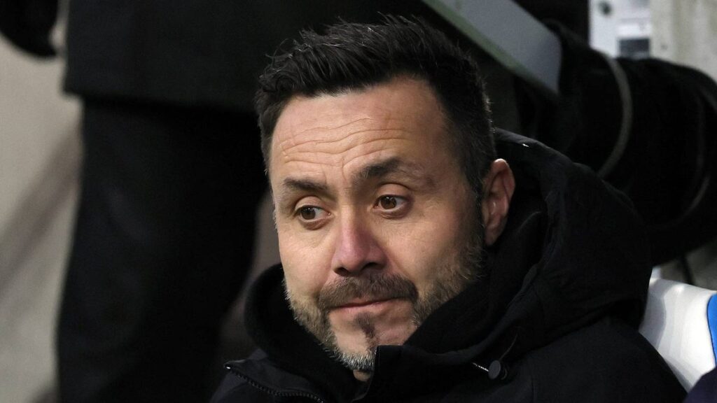 Juventus striker Dusan Vlahovic looking on during a Serie A match