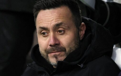 Tottenham Hotspur midfielder Mohammed Kudus looking dejected on the football pitch