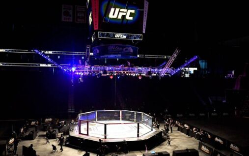 UFC welterweight fighter Tim Means looking forward during a mixed martial arts event