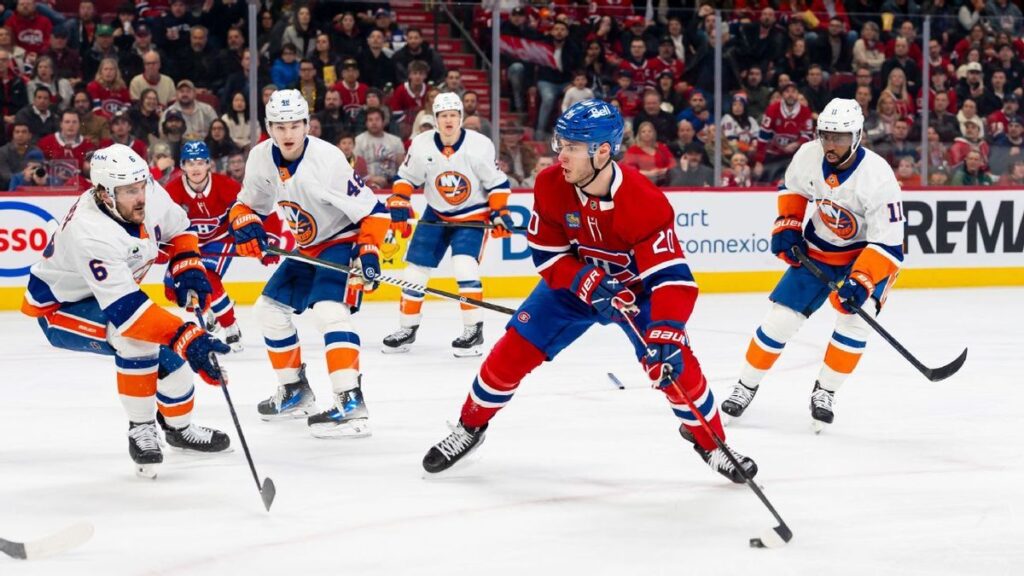Washington Capitals and Anaheim Ducks players competing on the ice in an NHL match