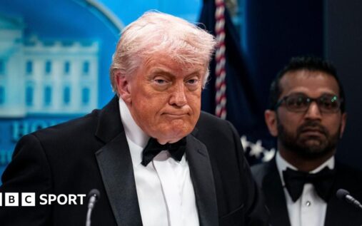 Security personnel patrolling a stadium perimeter ahead of the 2026 Fifa World Cup