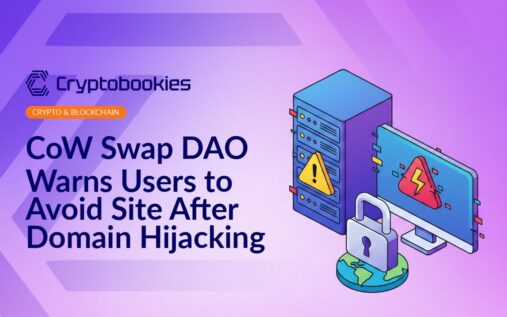 Server rack with yellow warning triangle, glitching monitor displaying alert icon, cracked padlock over a globe background.