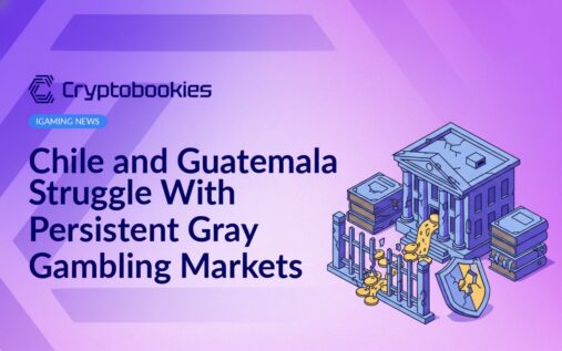 Cracked government building, dusty law books, coins spilling through broken fence, and a shield badge with cracks.