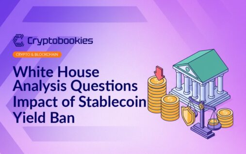 Columned bank building beside stacked coins with a downward arrow and a balance scale holding a shield and coins.