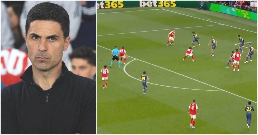 Arsenal teenager Myles Lewis-Skelly in action during the Champions League semi-final against Atletico Madrid