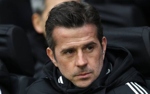 Marco Silva standing on the touchline directing his Fulham players during a Premier League match