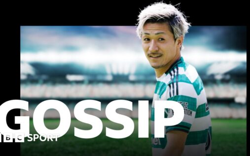 Celtic forward Daizen Maeda running on the football pitch