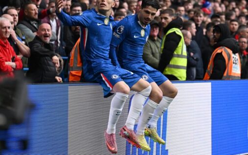 Chelsea wingers Pedro Neto and Alejandro Garnacho in action on the pitch