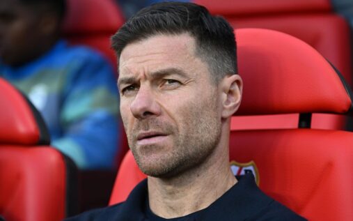 Incoming Chelsea manager Xabi Alonso looking thoughtful on the touchline