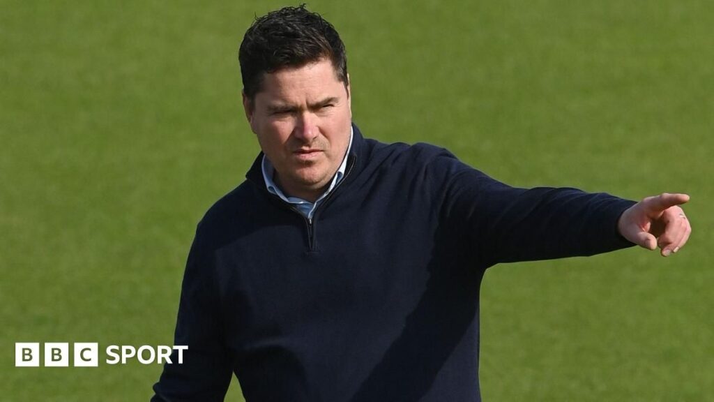 Marcus North looking on from the boundary edge in his role as Durham director of cricket