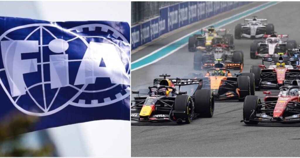 Max Verstappen wearing his Red Bull racing suit looking frustrated in the Formula 1 paddock