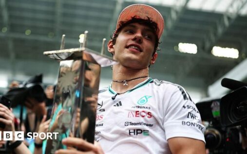 Kimi Antonelli driving his Mercedes Formula 1 car during the Miami Grand Prix