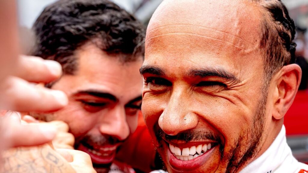 Lewis Hamilton driving the Ferrari Formula 1 car during the Canadian Grand Prix in Montreal