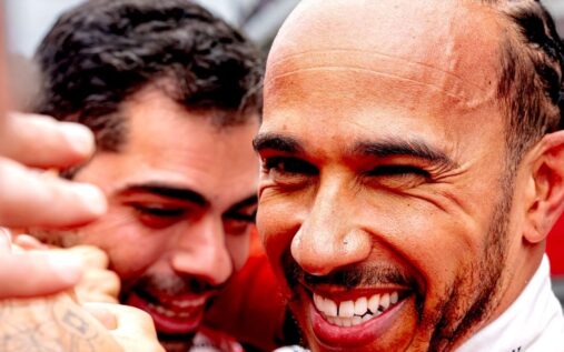Lewis Hamilton driving the Ferrari Formula 1 car during the Canadian Grand Prix in Montreal