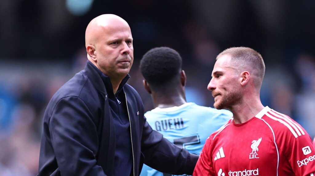 Liverpool midfielder Alexis Mac Allister looking thoughtful on the pitch during a Premier League match