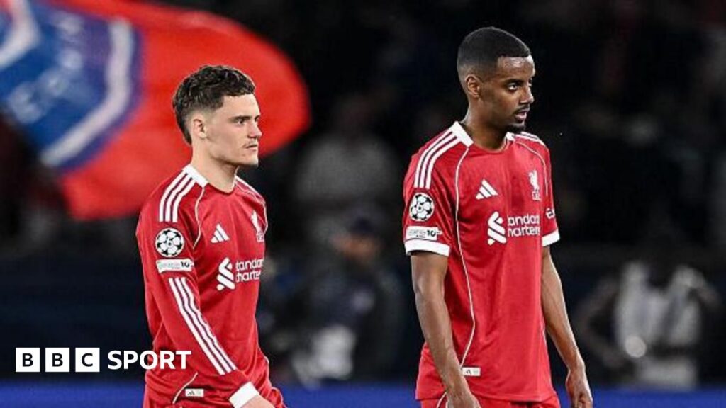 Liverpool manager Arne Slot looking concerned on the touchline during a Premier League match