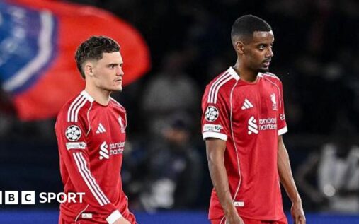 Liverpool manager Arne Slot looking concerned on the touchline during a Premier League match