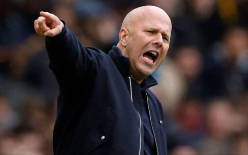 Liverpool manager Arne Slot standing on the touchline during a Premier League match