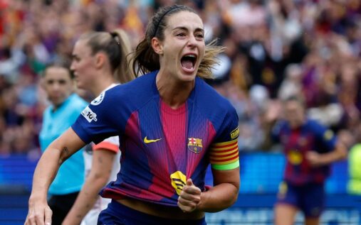 Spanish midfielder Alexia Putellas playing for Barcelona in the Women's Champions League