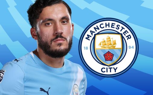 Manchester City midfielder Rayan Cherki controlling the ball during a Premier League match