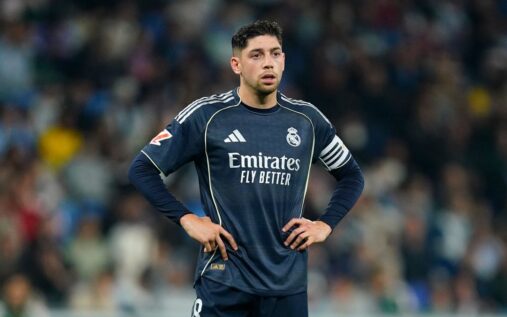 Federico Valverde playing for Real Madrid