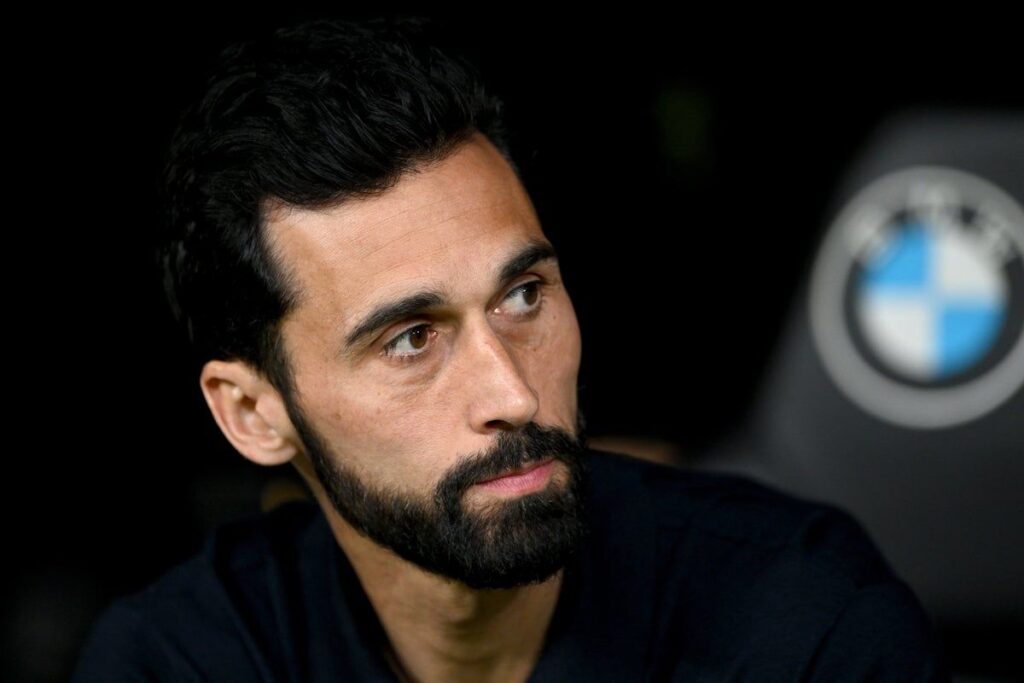 Alvaro Arbeloa managing Real Madrid from the touchline