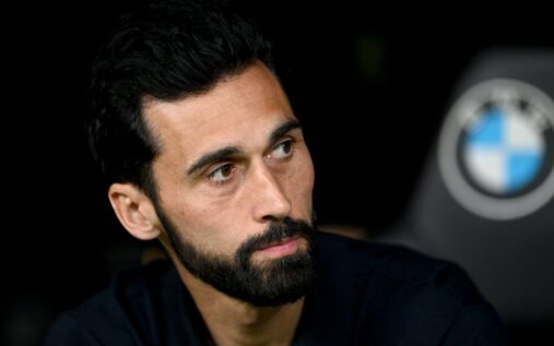 Alvaro Arbeloa managing Real Madrid from the touchline