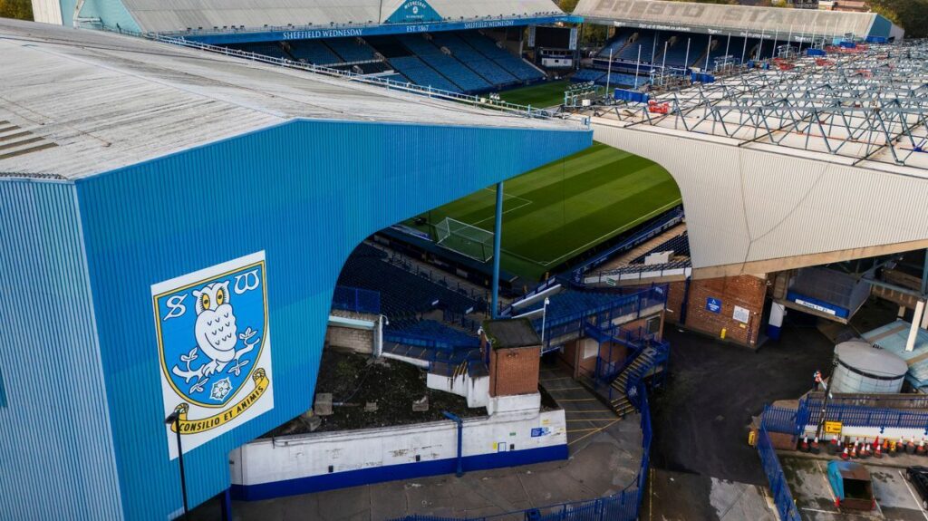 Hillsborough Stadium, the home ground of Sheffield Wednesday football club