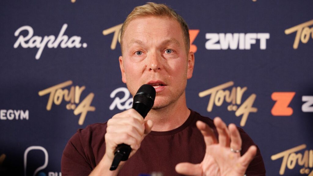 Sir Chris Hoy smiling warmly during a recent public appearance