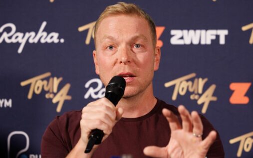 Sir Chris Hoy smiling warmly during a recent public appearance