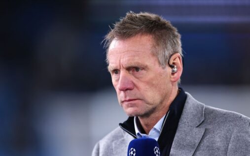 Stuart Pearce watching a Premier League match from the touchline