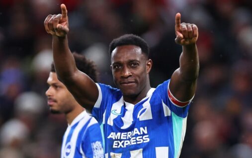 Danny Welbeck playing for Brighton in the Premier League