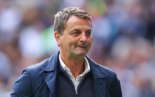 Tim Sherwood looking concerned on the touchline during a Premier League match