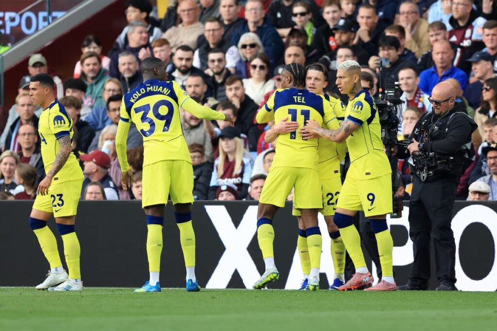 Conor Gallagher celebrating a goal for Tottenham Hotspur
