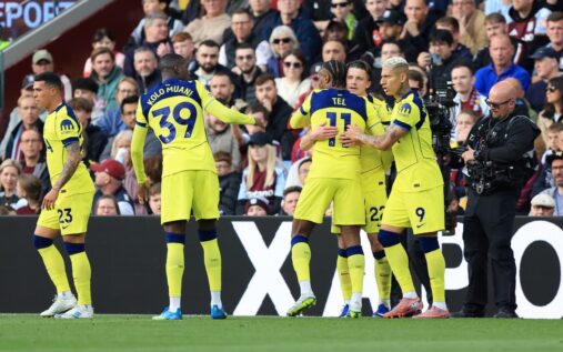 Conor Gallagher celebrating a goal for Tottenham Hotspur