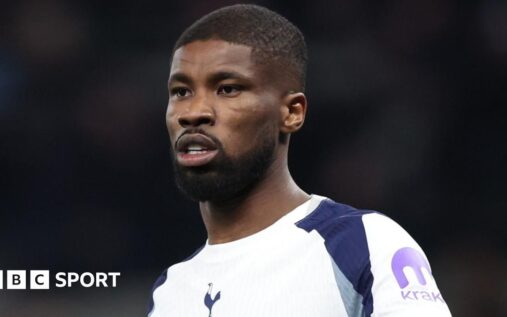 Tottenham Hotspur defender Kevin Danso looking resolute on the football pitch