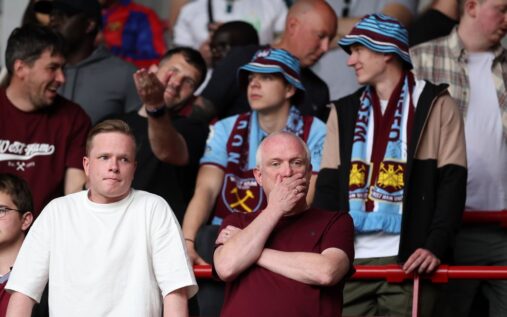 West Ham United manager Nuno Espirito Santo looking concerned on the touchline during a Premier League match
