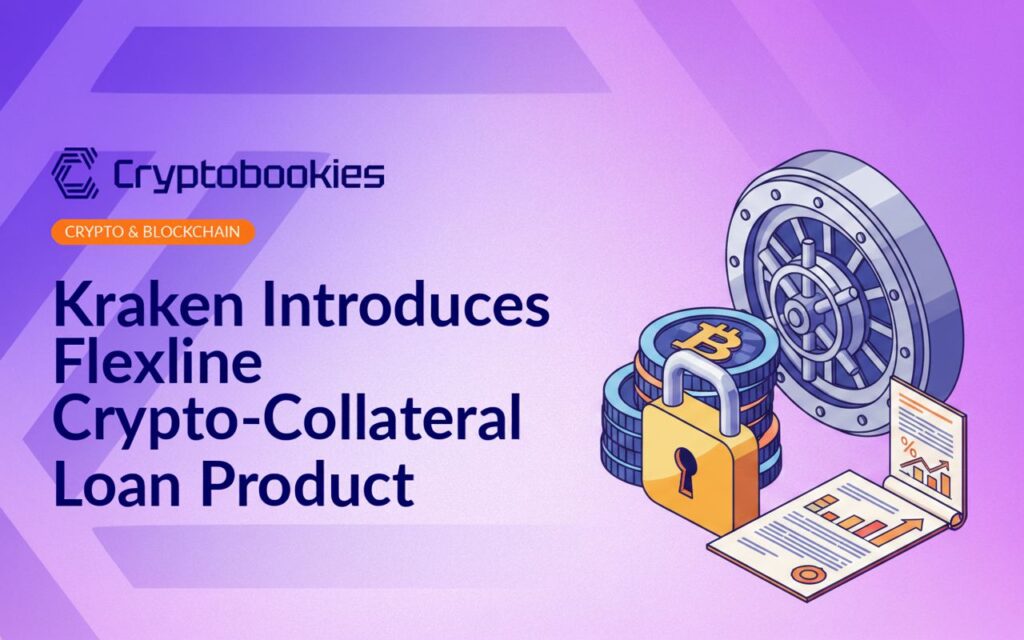 Stack of digital coins secured by a padlock beside a contract with a percentage chart and a partially open vault door.
