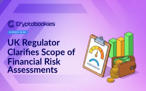 Clipboard with risk gauge meter, open wallet containing coins, and a rising bar chart on a white background.