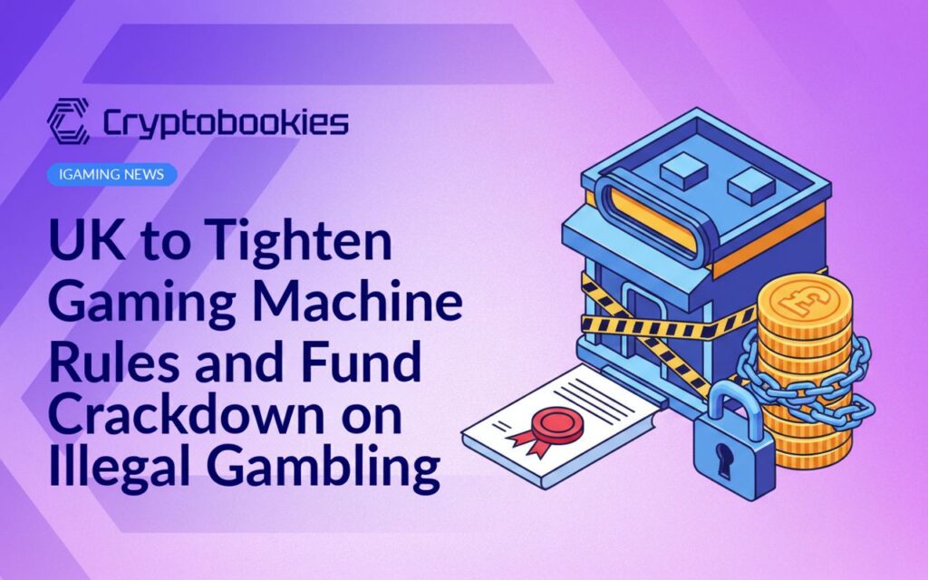 Arcade building wrapped in caution tape next to a sealed document and a locked stack of pound coins on a white surface