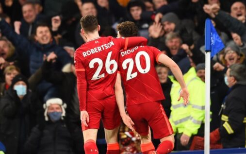 Andy Robertson looking emotional while wearing the Scotland national team captain's armband