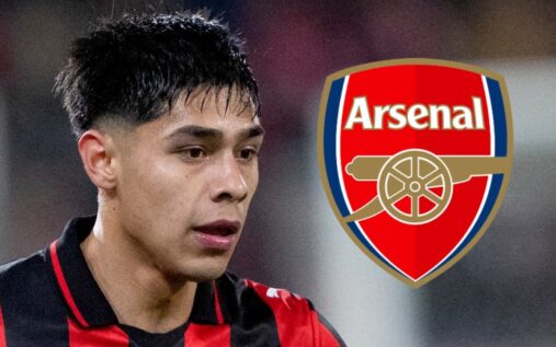 Dario Osorio playing for FC Midtjylland during a Danish Superliga match