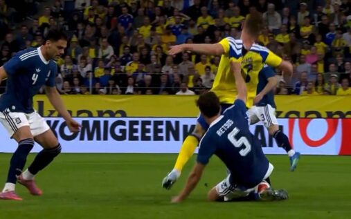 Viktor Gyokeres playing for the Sweden national football team