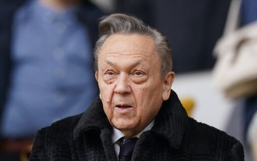 David Sullivan looking on from the stands during a West Ham United Premier League match