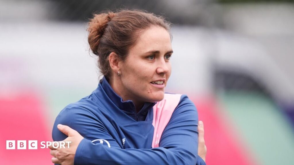 England captain Nat Sciver-Brunt batting during a T20 World Cup match
