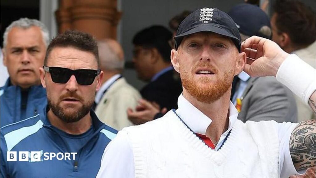 England cricket captain Ben Stokes looking serious on the pitch