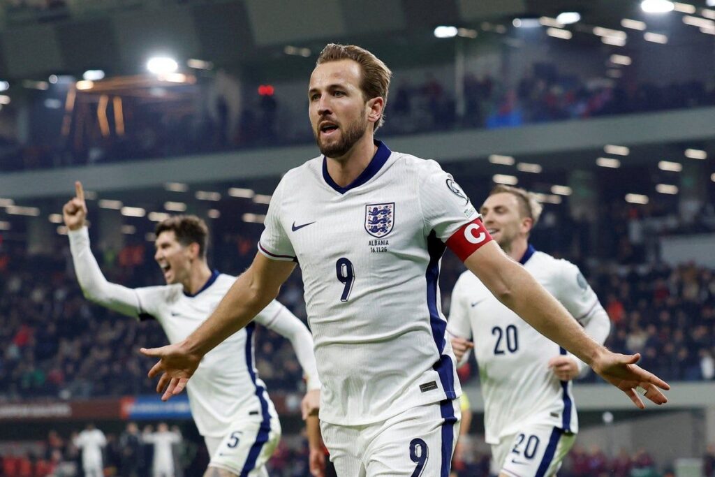 Thomas Tuchel managing the England national football team from the touchline